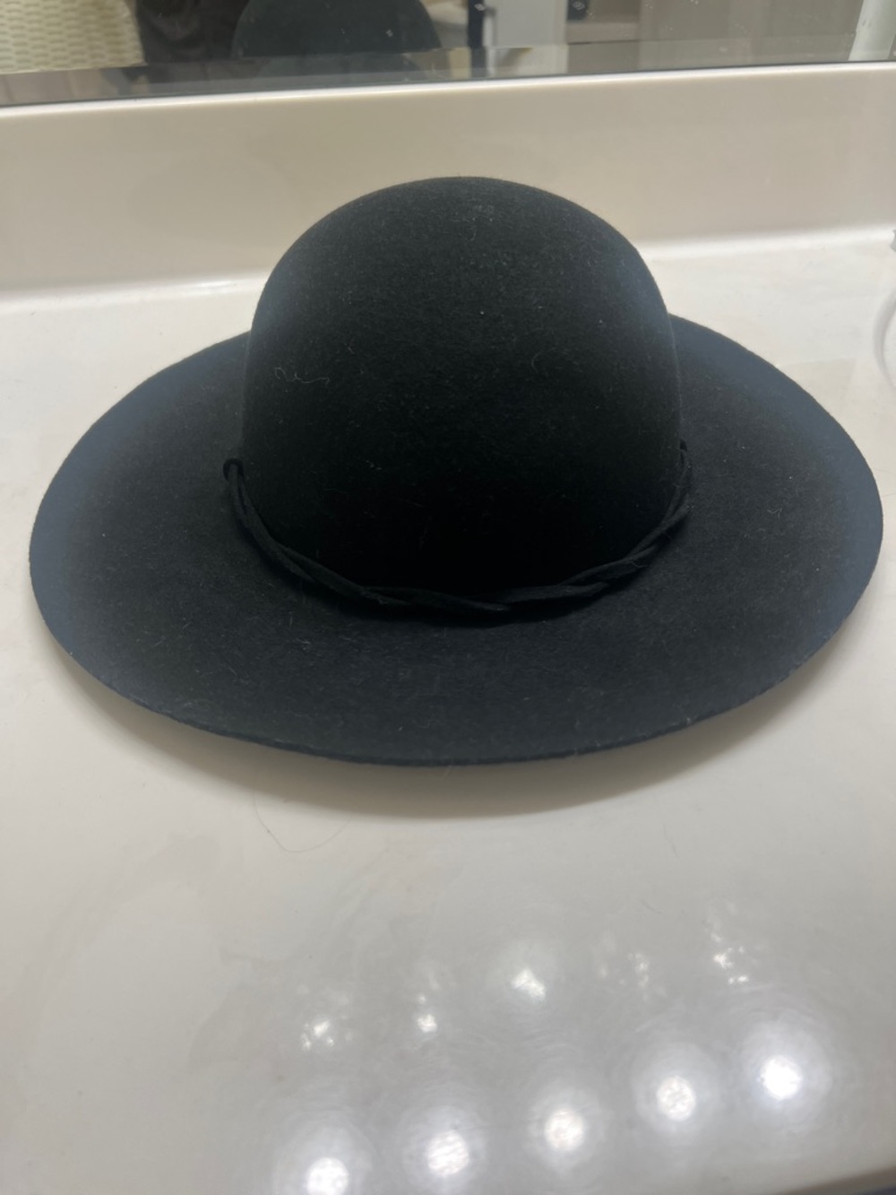 Apt. 9 Black Wide-Brim Felt Bowler Hat